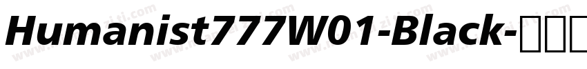 Humanist777W01-Black字体转换