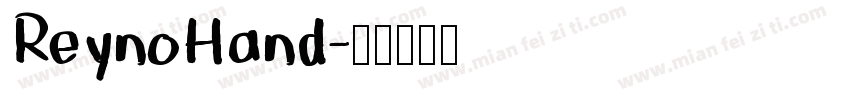ReynoHand字体转换