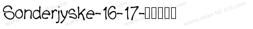 Sonderjyske-16-17字体转换