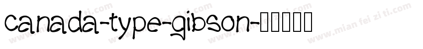 canada-type-gibson字体转换