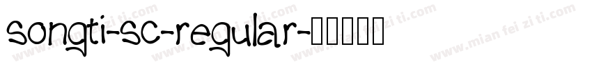 songti-sc-regular字体转换