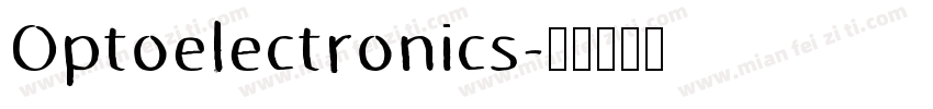 Optoelectronics字体转换
