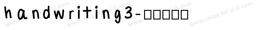 handwriting3字体转换
