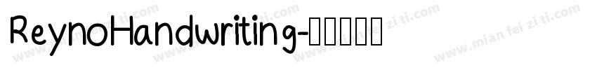 ReynoHandwriting字体转换