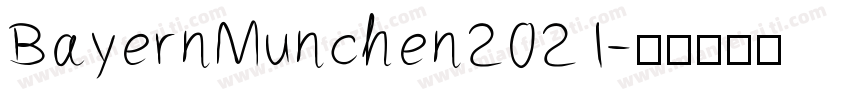 BayernMunchen2021字体转换