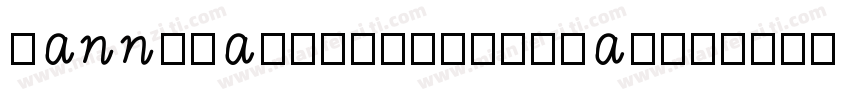hannotate-tc-regular字体转换