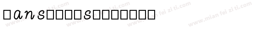 hanserifsc字体转换