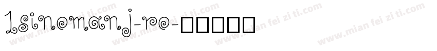 1sinomanj-ro字体转换