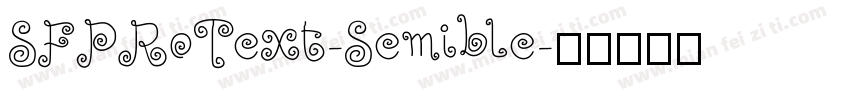 SFPRoText-Semible字体转换