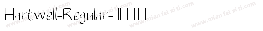 Hartwell-Regular字体转换