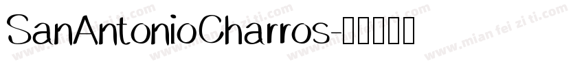 SanAntonioCharros字体转换
