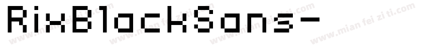 RixBlackSans字体转换