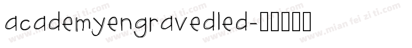 academyengravedled字体转换