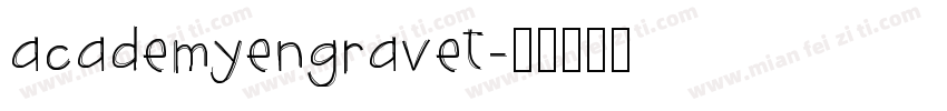 academyengravet字体转换
