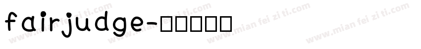 fairjudge字体转换