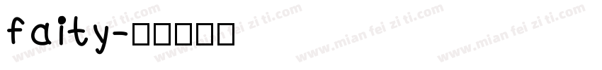 faity字体转换