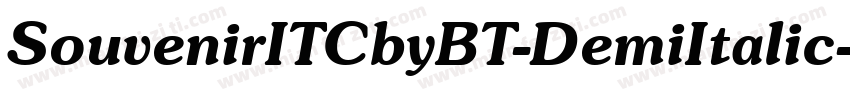 SouvenirITCbyBT-DemiItalic字体转换