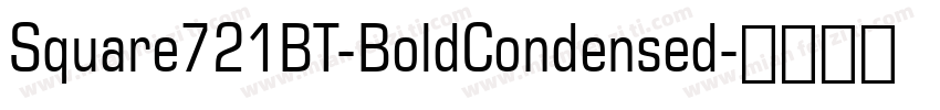 Square721BT-BoldCondensed字体转换