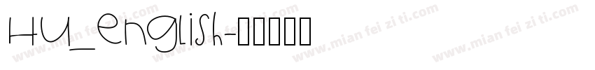 Hu_english字体转换