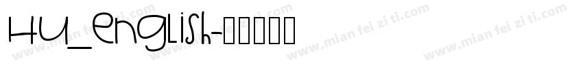 Hu_english字体转换