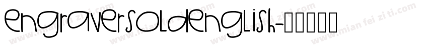 engraversoldenglish字体转换