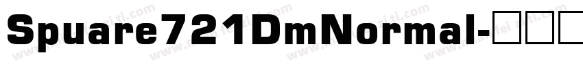 Spuare721DmNormal字体转换