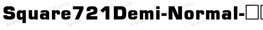 Square721Demi-Normal字体转换