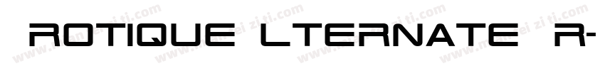 ErotiqueAlternateTr字体转换