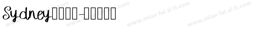 Sydney字体下载字体转换