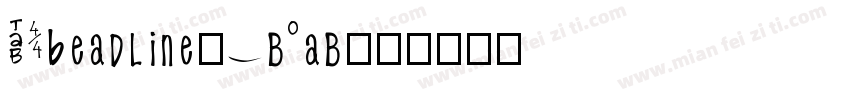 VWHeadline-SbTab字体转换