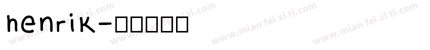 henrik字体转换