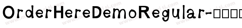 OrderHereDemoRegular字体转换