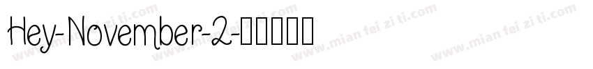 Hey-November-2字体转换