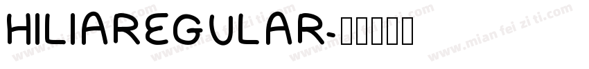 HILIAREGULAR字体转换