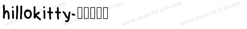 hillokitty字体转换