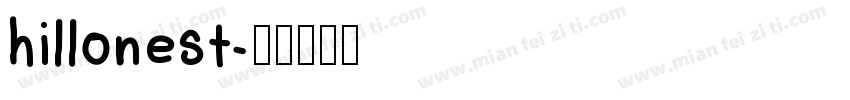 hillonest字体转换