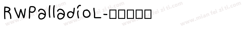 RWPalladioL字体转换
