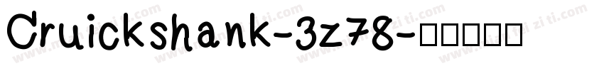 Cruickshank-3z78字体转换