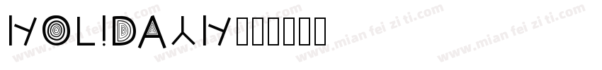 HOLIDAYH字体转换