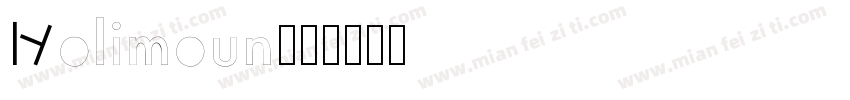 Holimoun字体转换