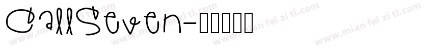 CallSeven字体转换
