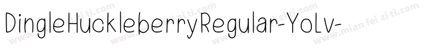 DingleHuckleberryRegular-YoLv字体转换