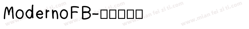ModernoFB字体转换