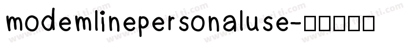 modemlinepersonaluse字体转换