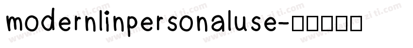 modernlinpersonaluse字体转换