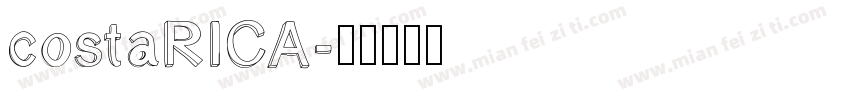 costaRICA字体转换