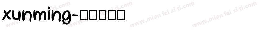 xunming字体转换