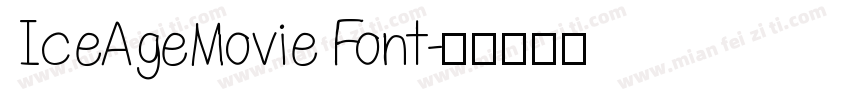 IceAgeMovieFont字体转换