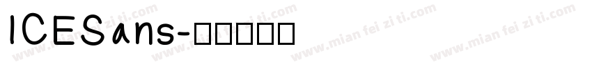 ICESans字体转换