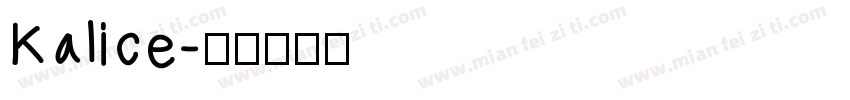 Kalice字体转换